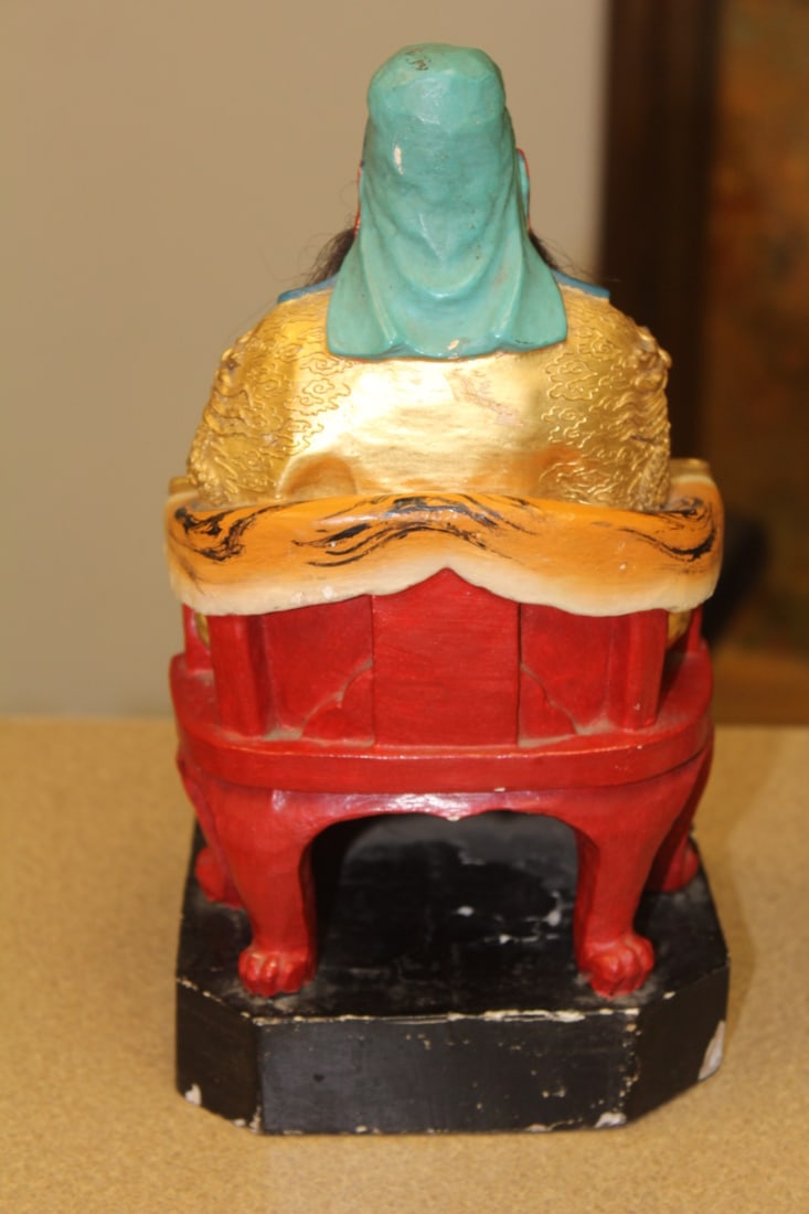 Vintage Gold gilt Chinese Emperor - 6