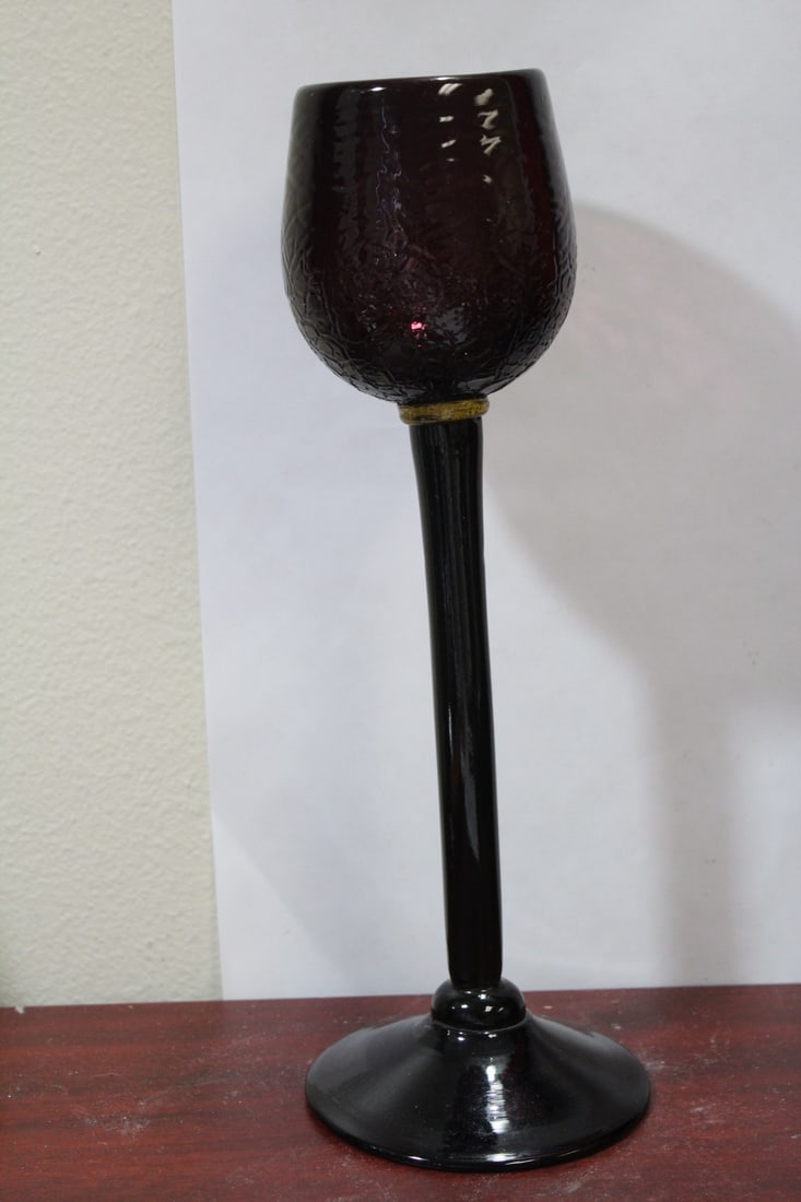 An Amethyst Glass Goblet - 2