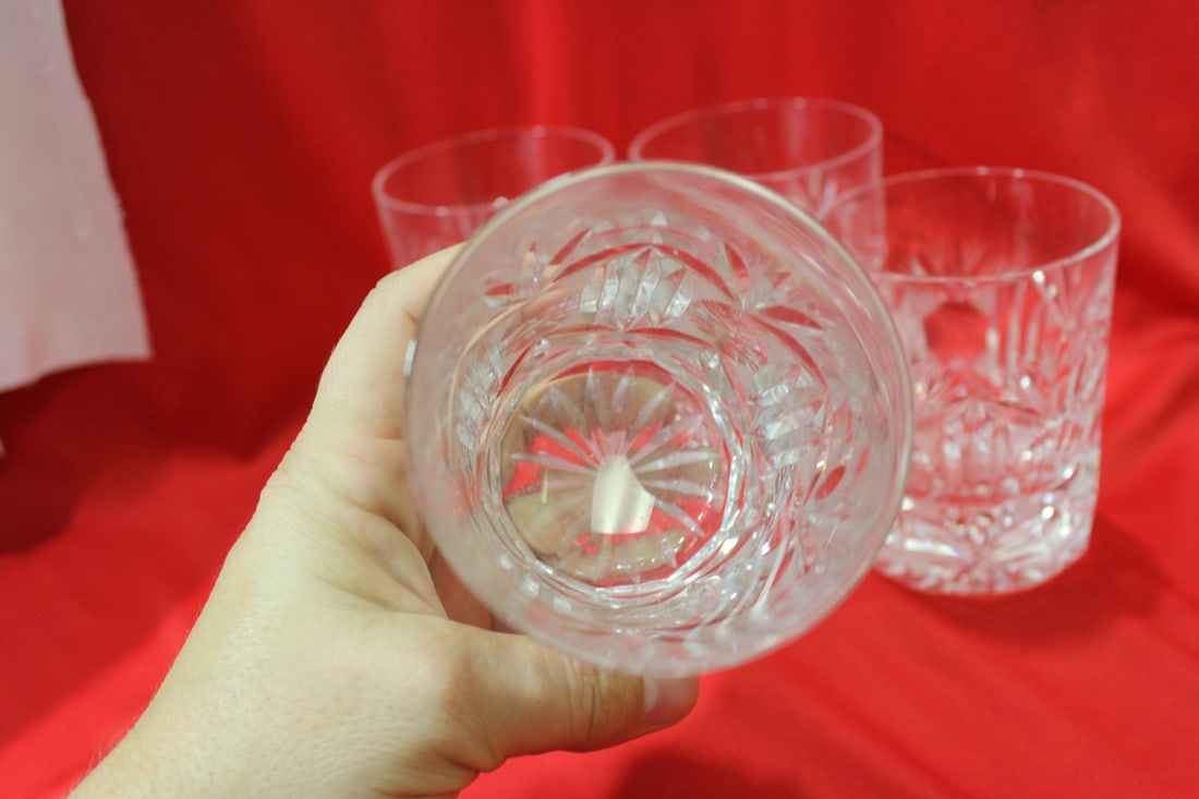 Lot of 4 Cut Glass Tumblers - 5