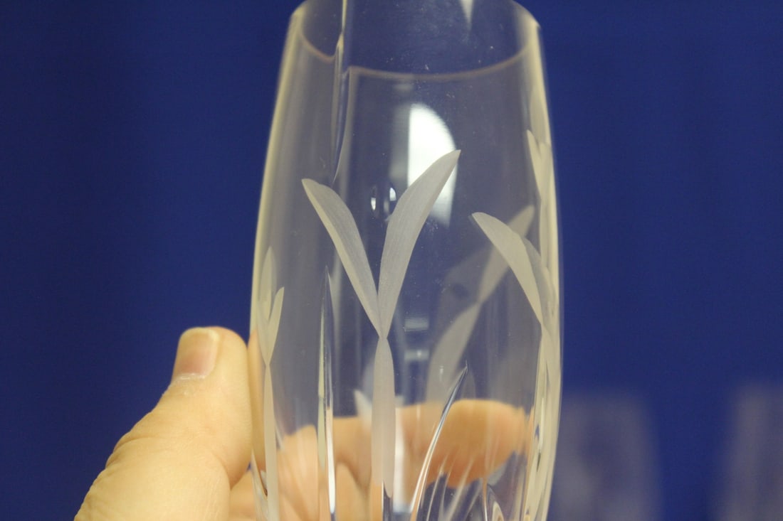 Lot of 3 Etched Goblets - 4