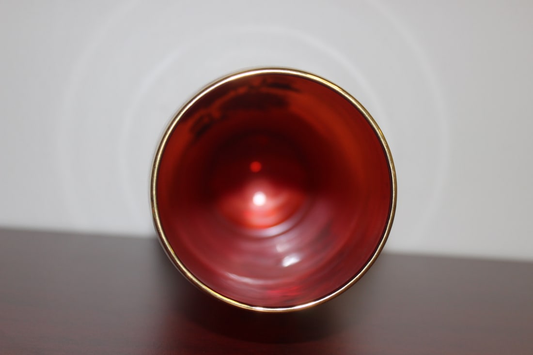 A Red Glass Vase - 2