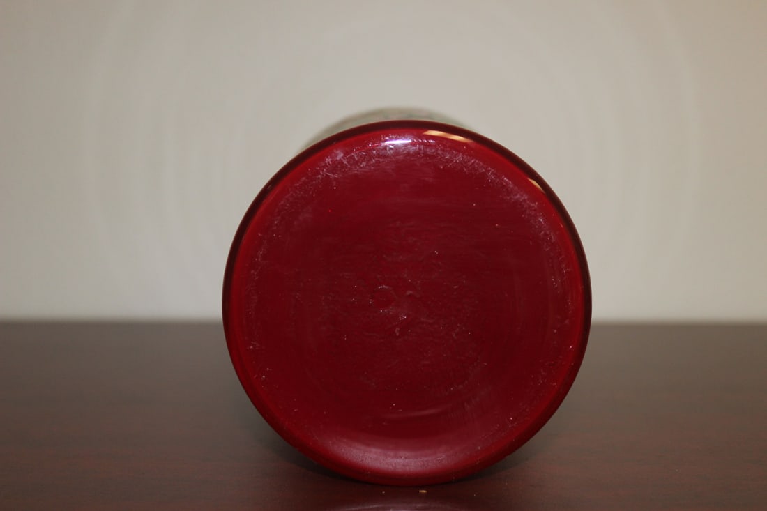 A Red Glass Vase - 3