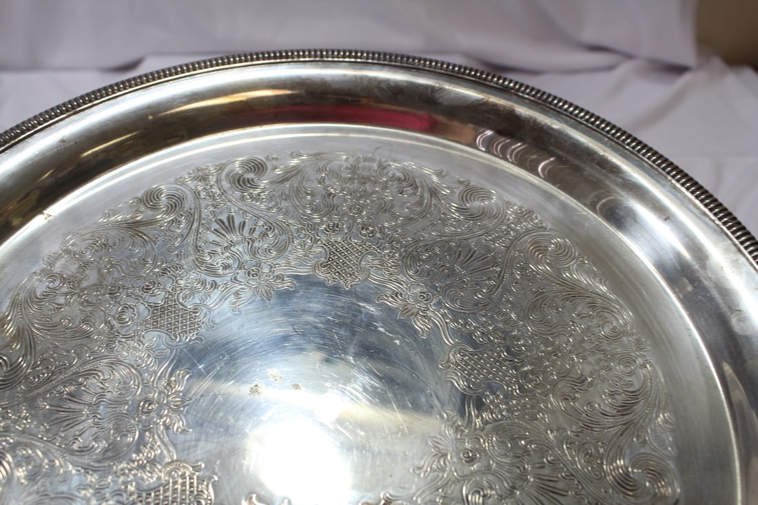 A Silverplated Tray - 4