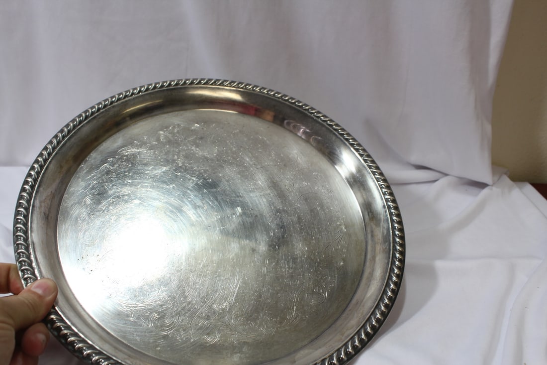 A Silverplated Tray - 2