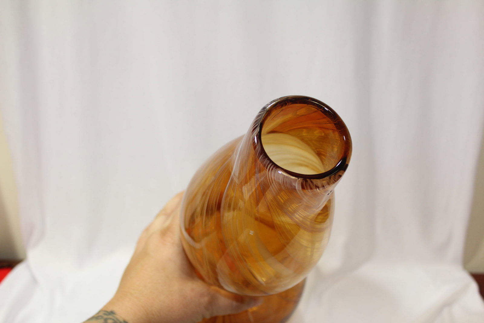 An Art Glass Gourd Shape Vase - 4