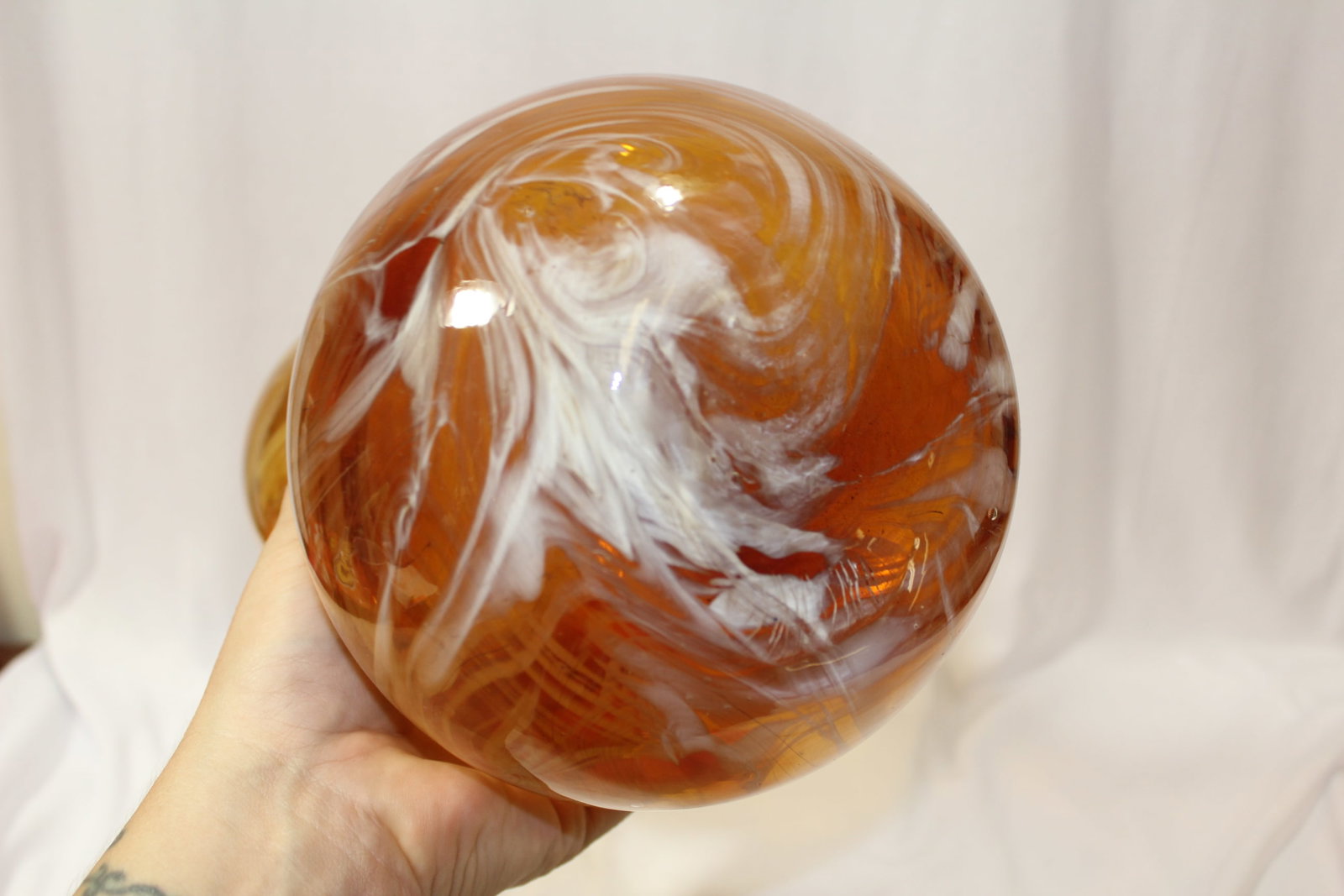 An Art Glass Gourd Shape Vase - 6