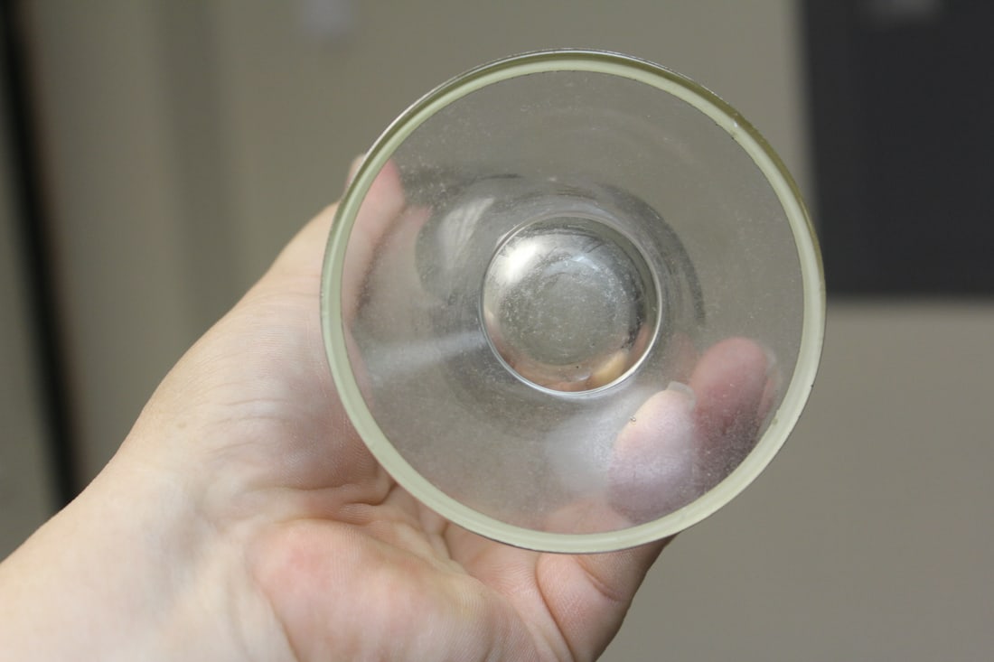 Silver Overlay on Glass Beaker Vase - 2