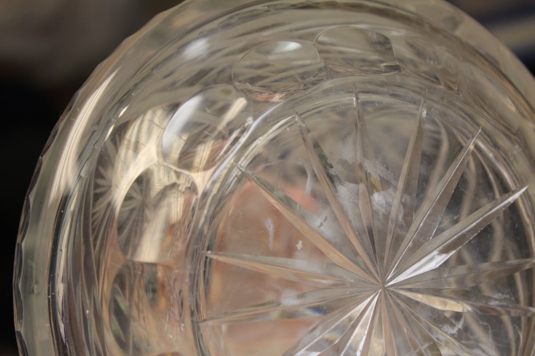 Cut Glass Decanter Form Bottle - 5