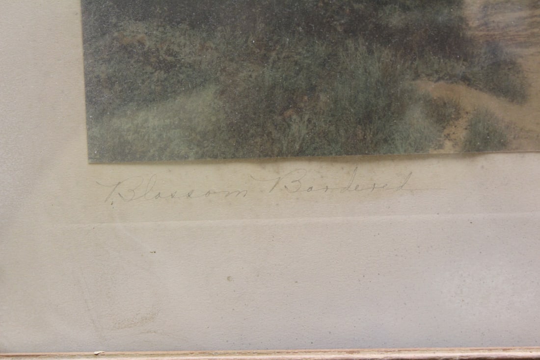 Framed Wallace Nutting Hand Signed Print - 5