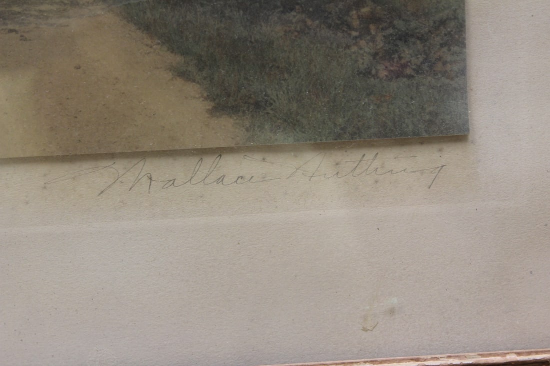 Framed Wallace Nutting Hand Signed Print - 6