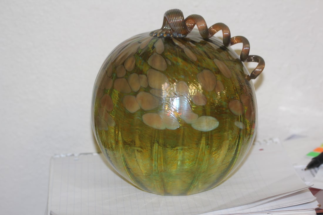 Art Glass Pumpkin - 2