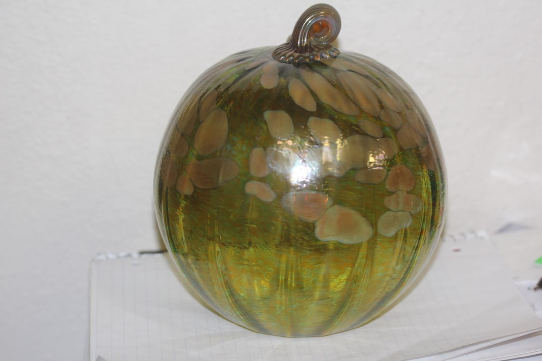 Art Glass Pumpkin - 3