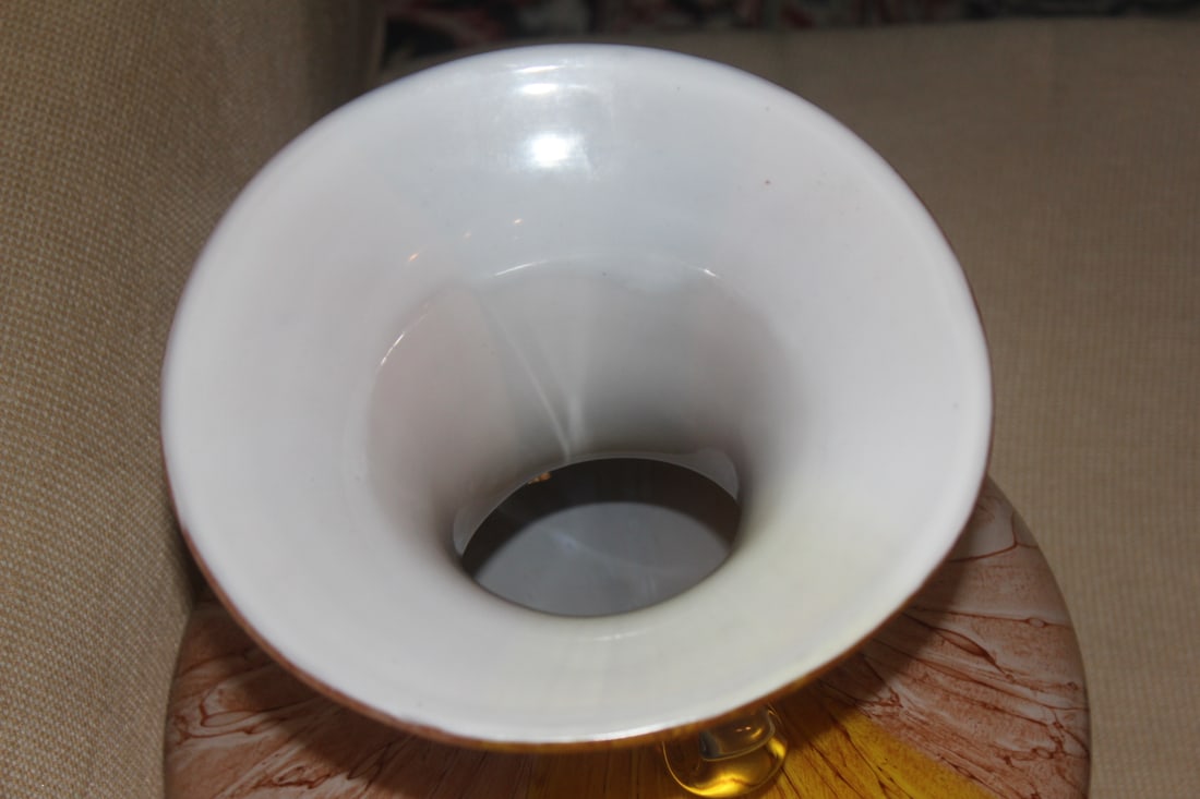 Large Art Glass Vase - 6