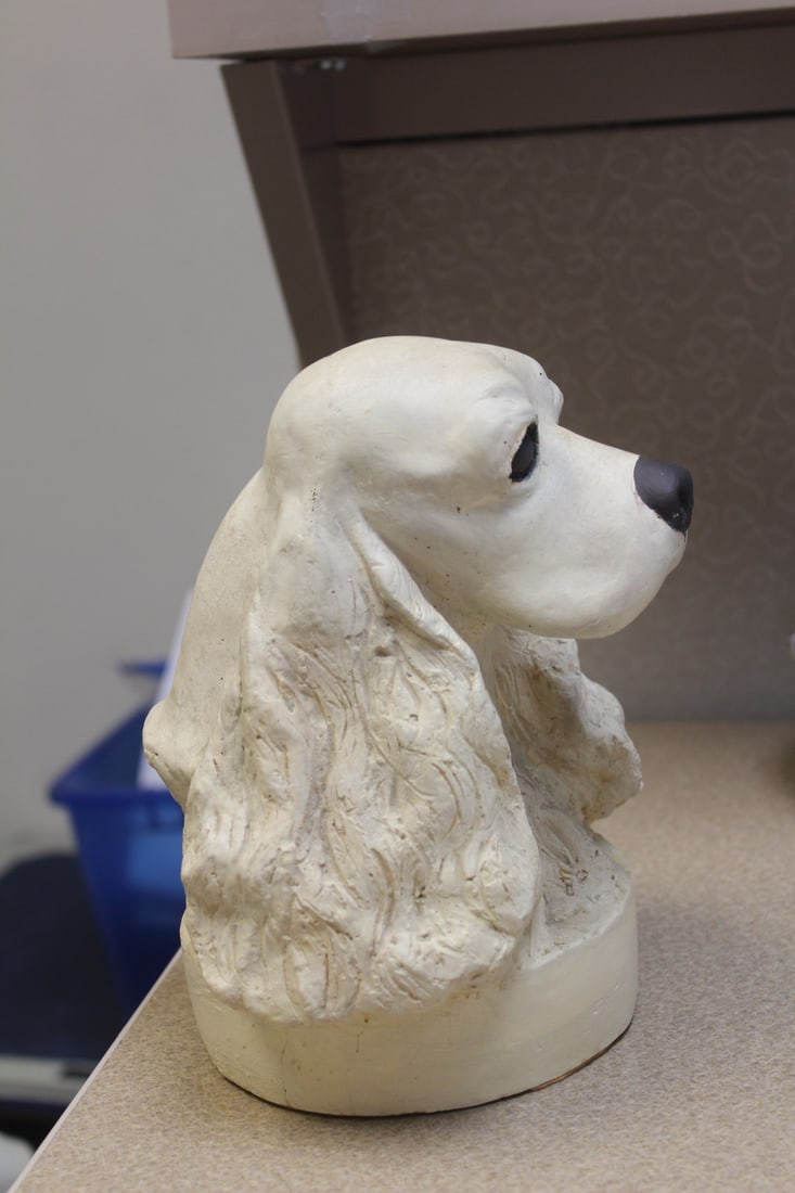 Signed Norbill Bust of a Dog Head - 4