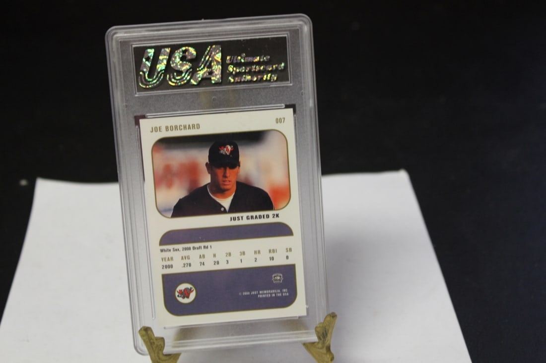 A Graded Joe Borchard Baseball Card (1 of 2)
