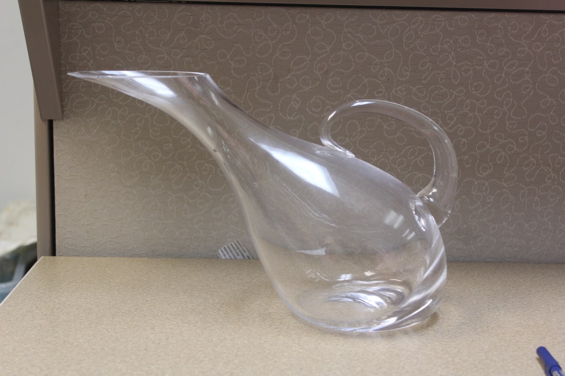 Marked Lenox Glass Pitcher: Tuscany classics collection - 13 1/4" across