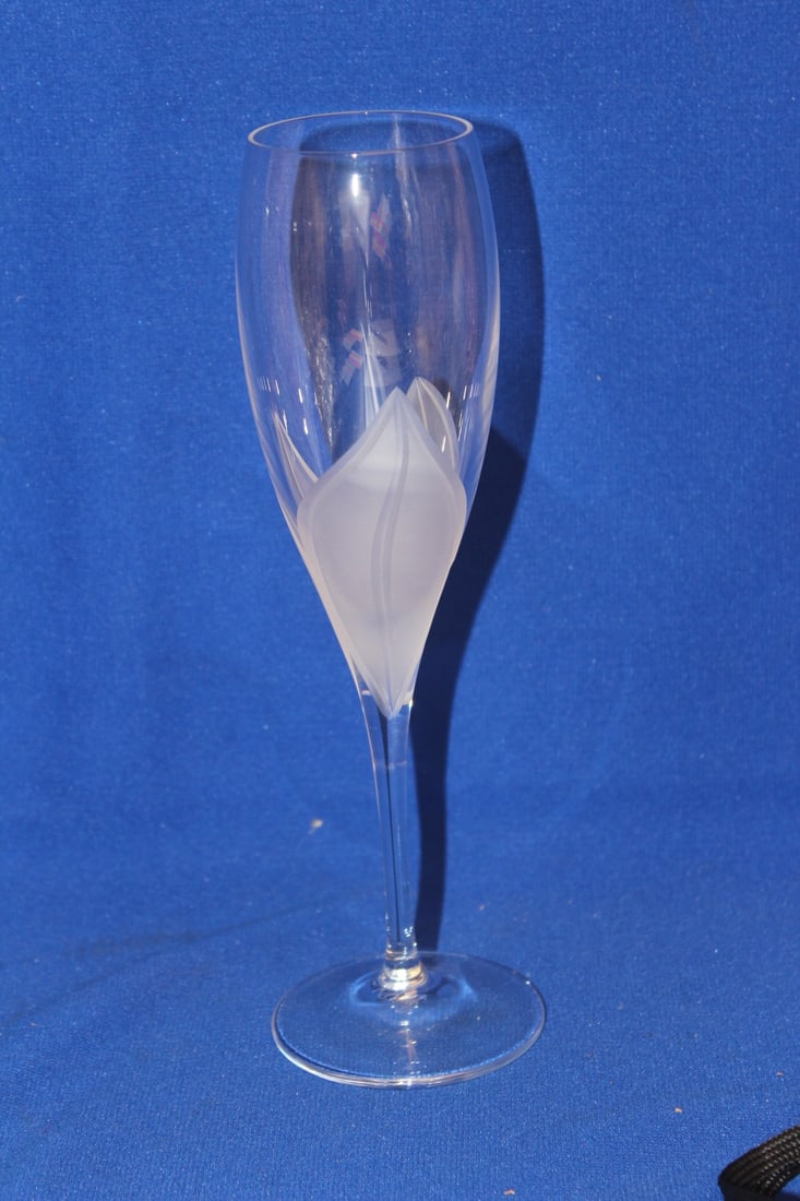 Etched Glass Goblet - 3