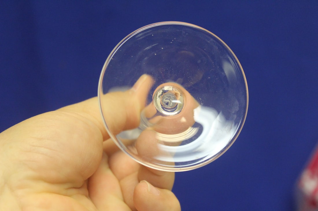 Etched Glass Goblet - 5