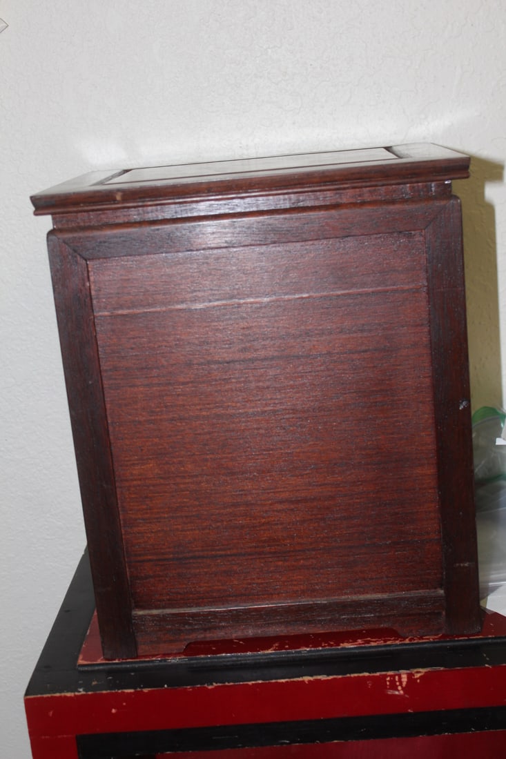Chinese Rosewood Jewelry Box - 8