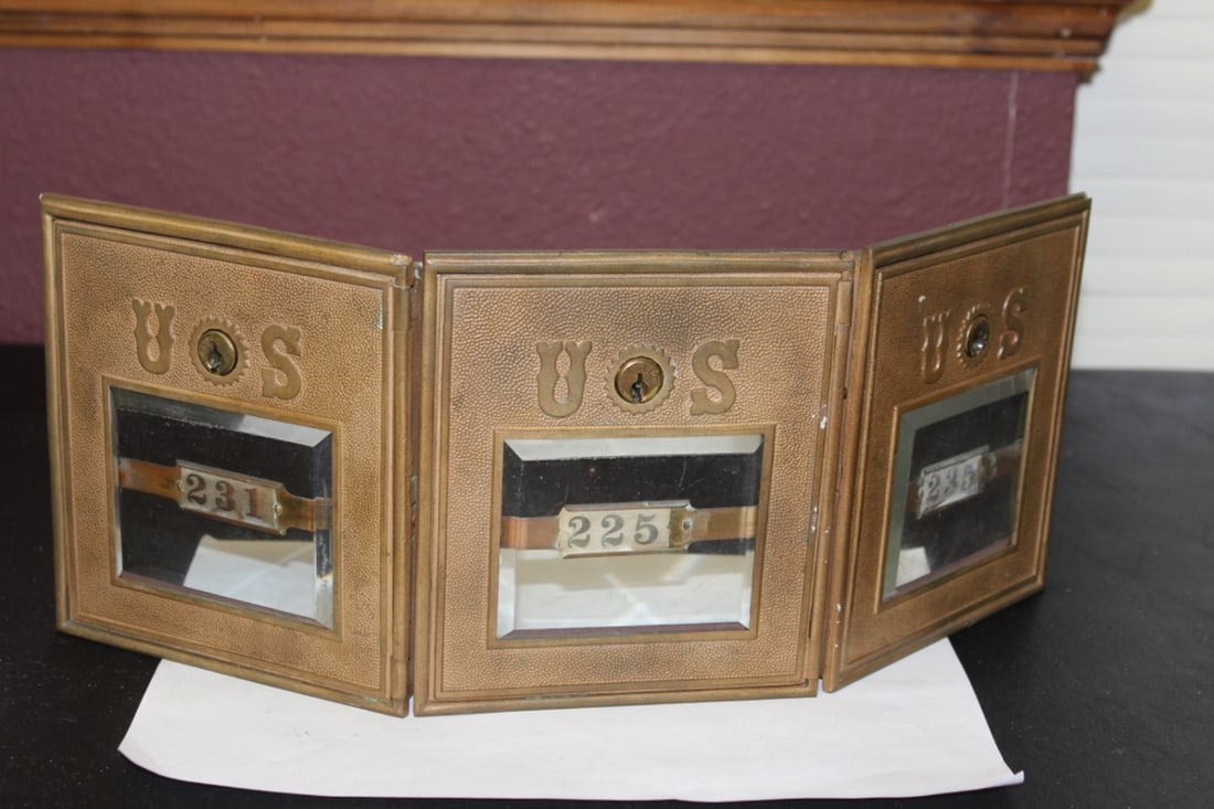 A Part of a US Post Office Doors: As shown on photos
