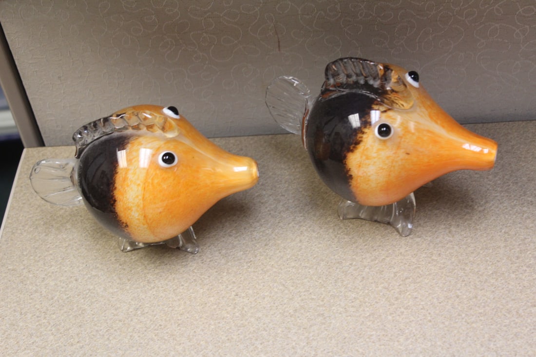 Set of Two Artglass Fish - 2