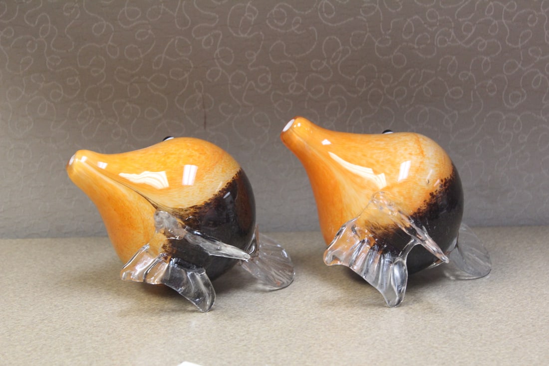 Set of Two Artglass Fish - 4