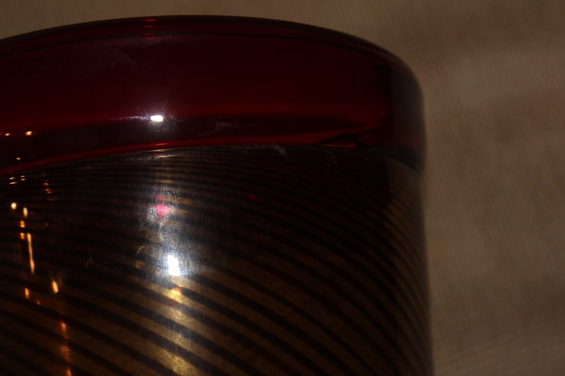 Art Glass Floor Vase - 5
