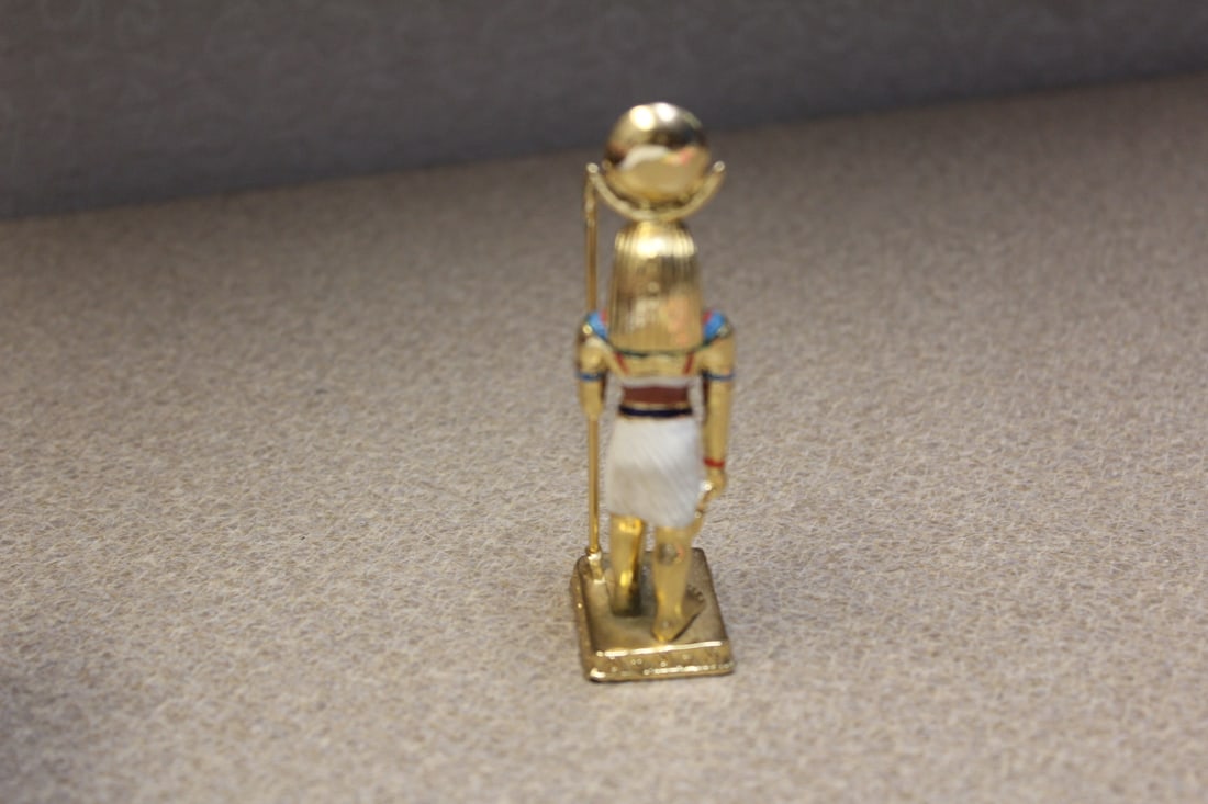 Solid Brass Egyptian Figurine - 3