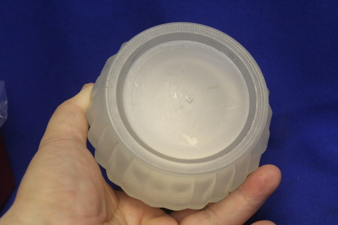 Satin Glass Jar with Lid - 3