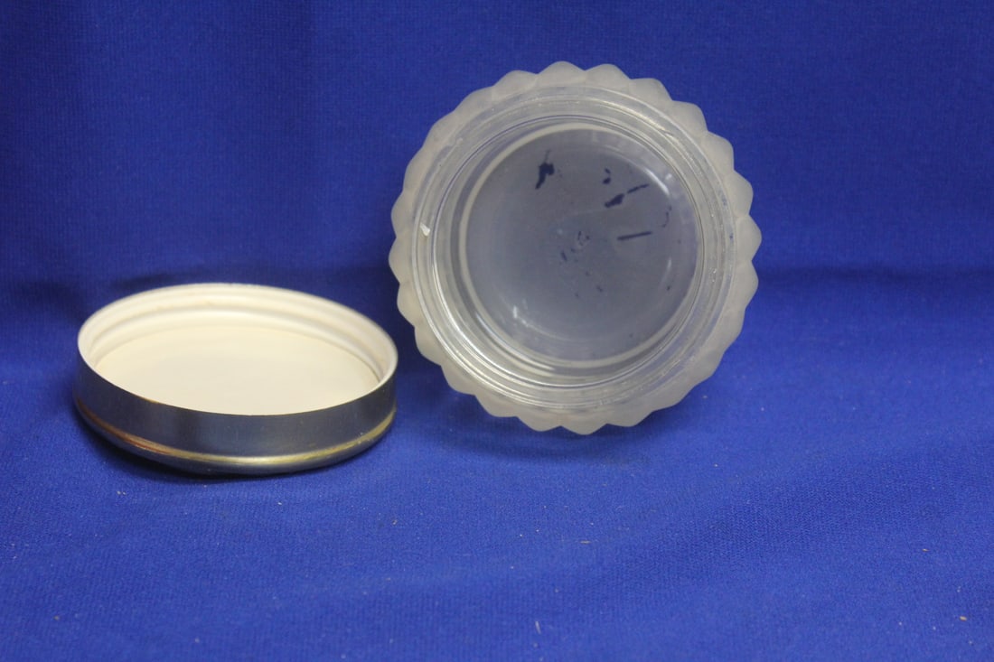 Satin Glass Jar with Lid - 4