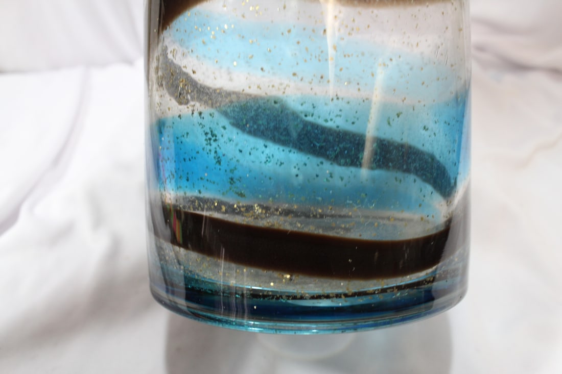 An Art Glass Cylinder Vase - 5
