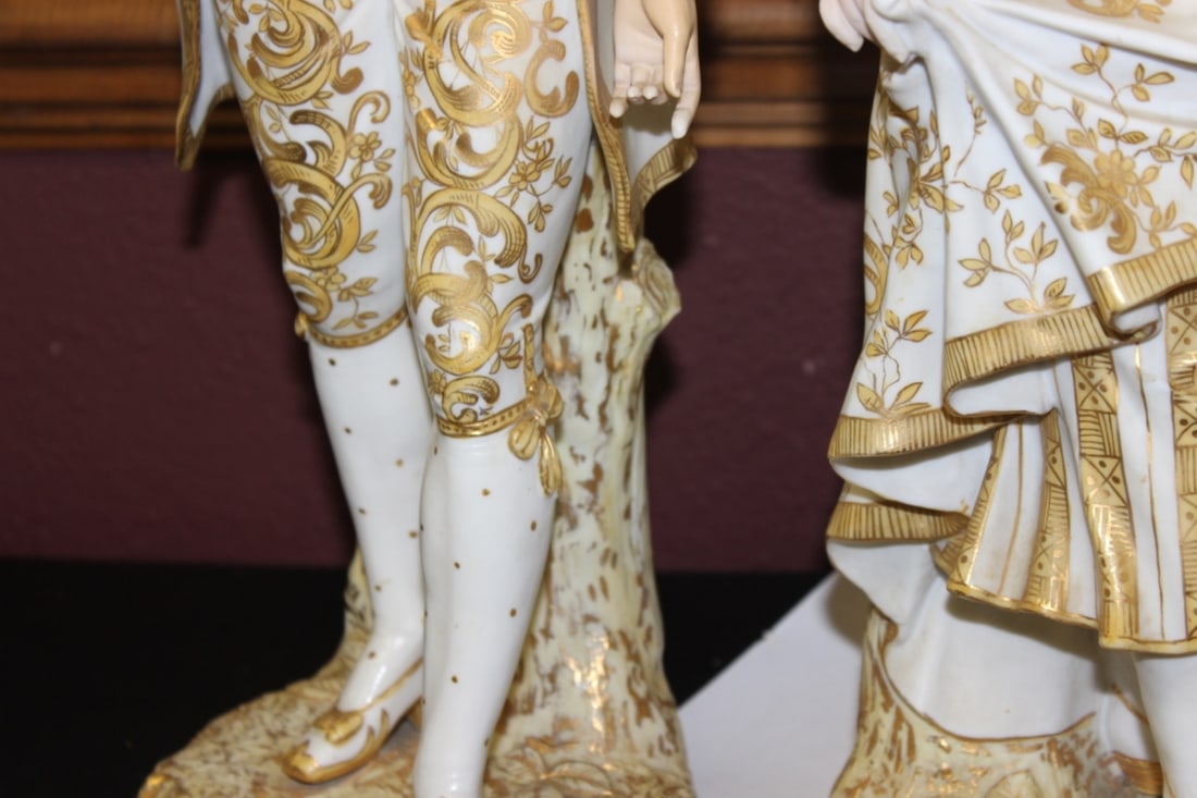 A Pair of German Figurine Boy and Girl - 11
