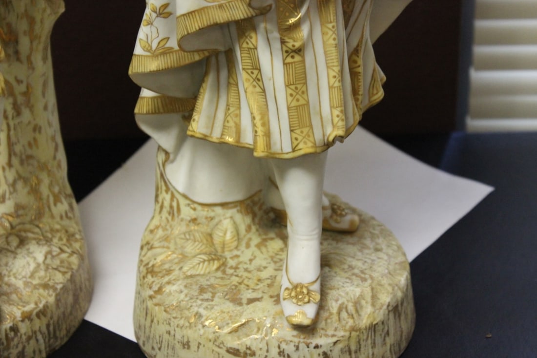 A Pair of German Figurine Boy and Girl - 13