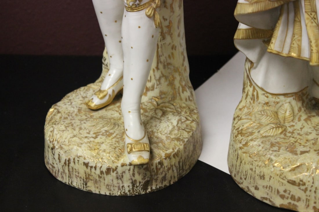 A Pair of German Figurine Boy and Girl - 14