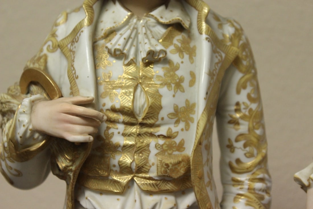 A Pair of German Figurine Boy and Girl - 18