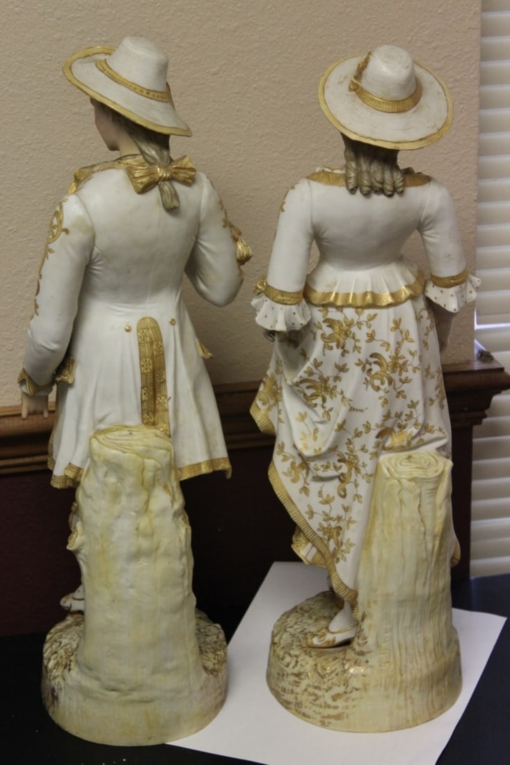 A Pair of German Figurine Boy and Girl - 4