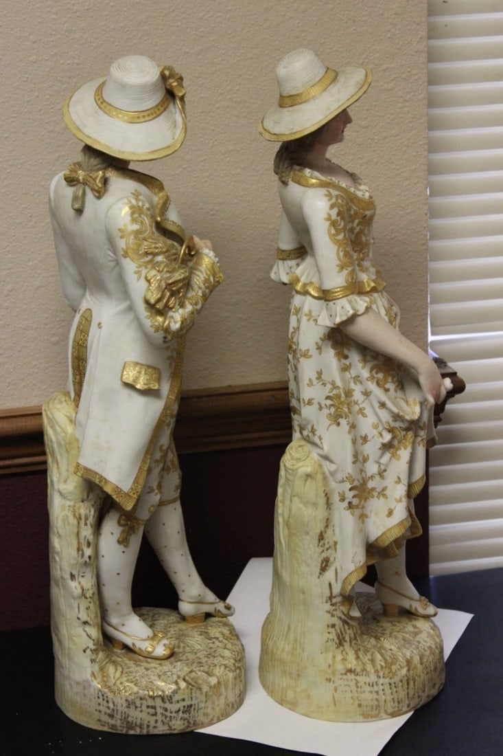 A Pair of German Figurine Boy and Girl - 5