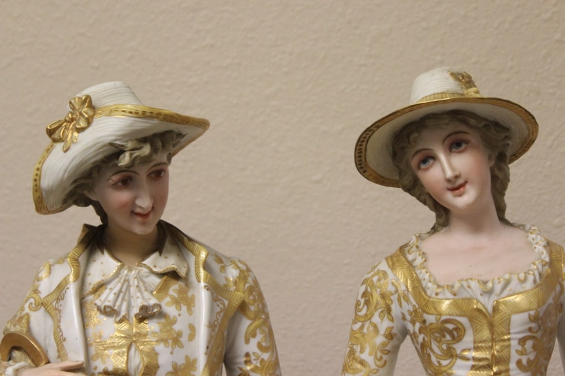A Pair of German Figurine Boy and Girl - 6