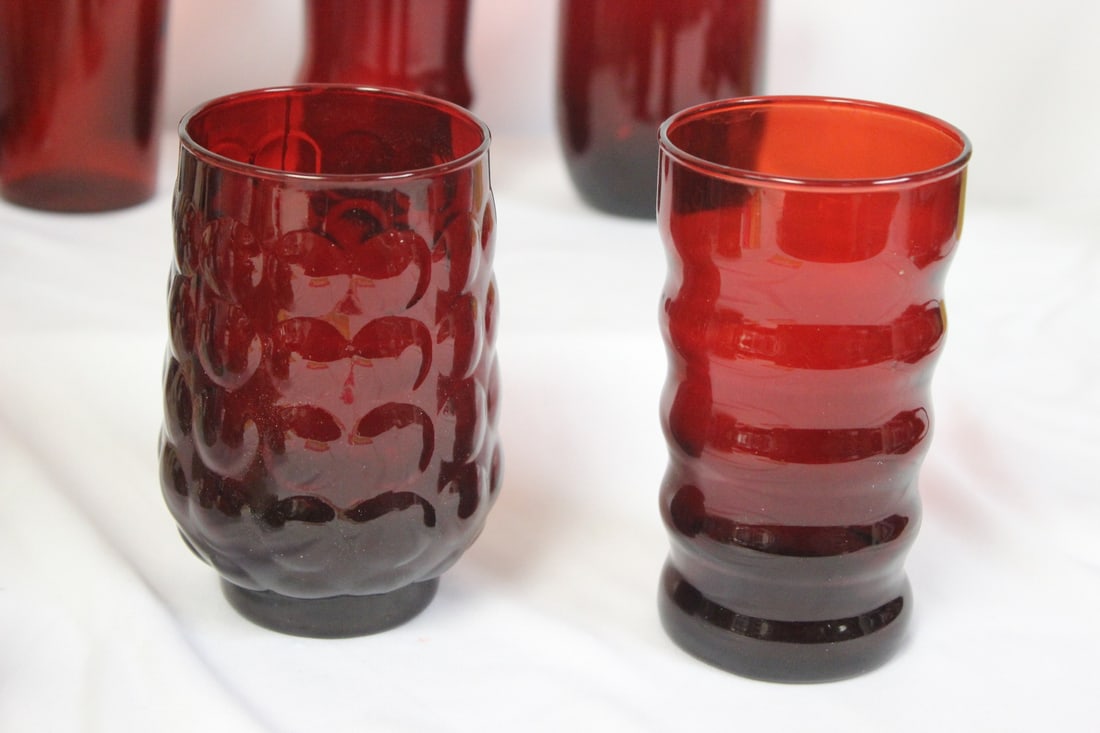 Lot of 5 Ruby Red Tumblers - 3