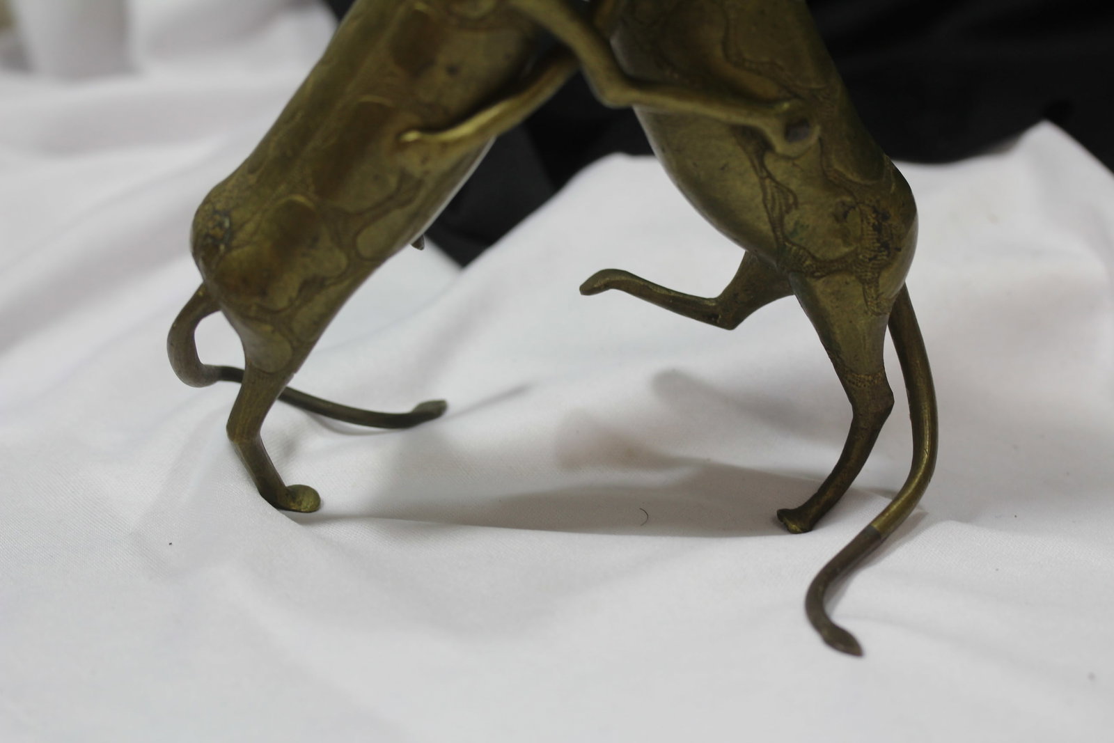 A Bronze or Brass Fighting Dogs - 4
