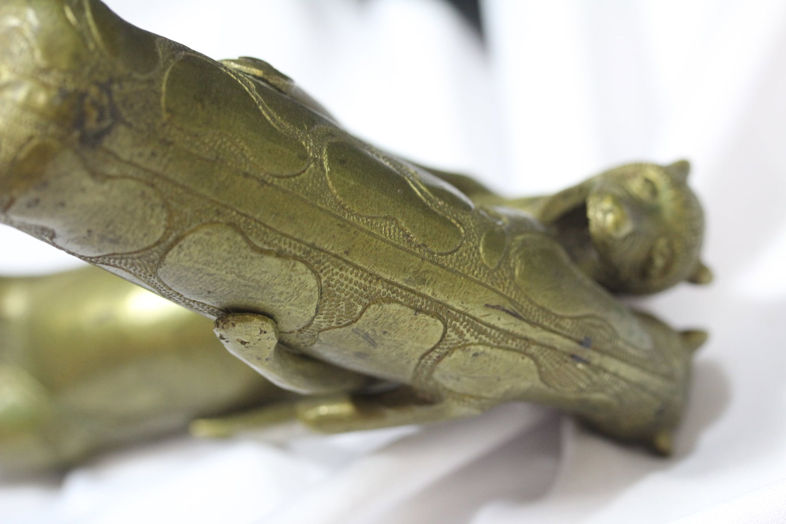 A Bronze or Brass Fighting Dogs - 9