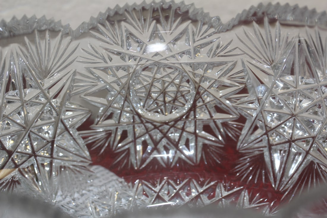 Beautiful Cut Glass Bowl - 2