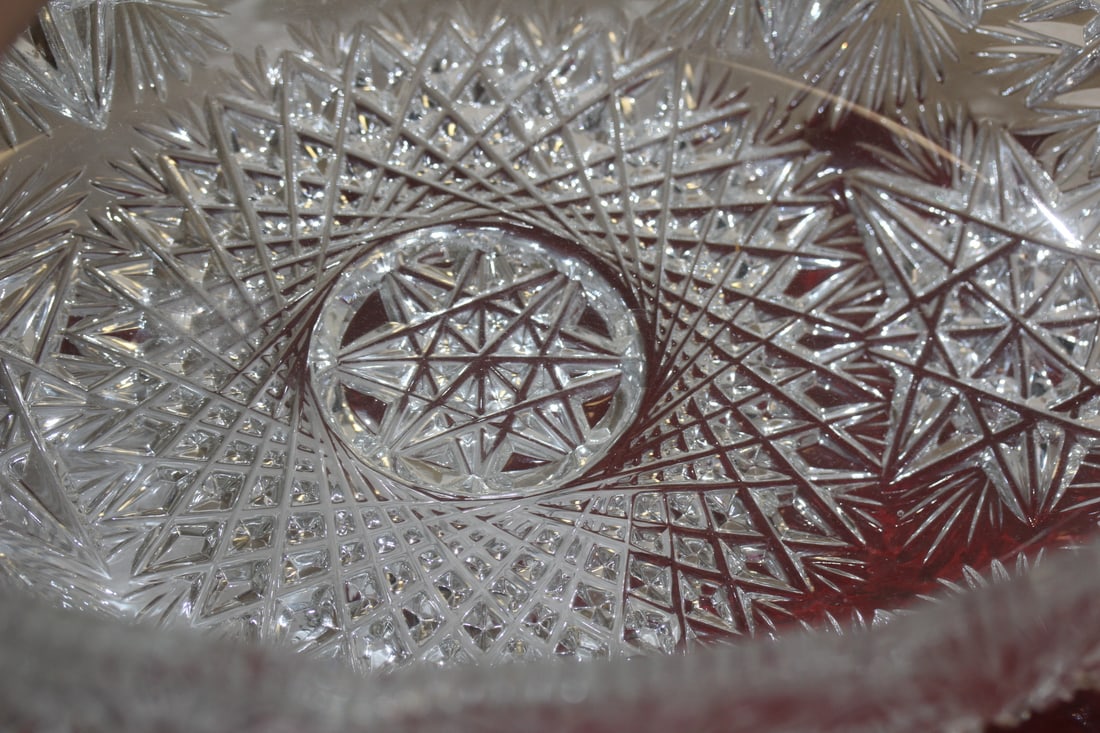 Beautiful Cut Glass Bowl - 3