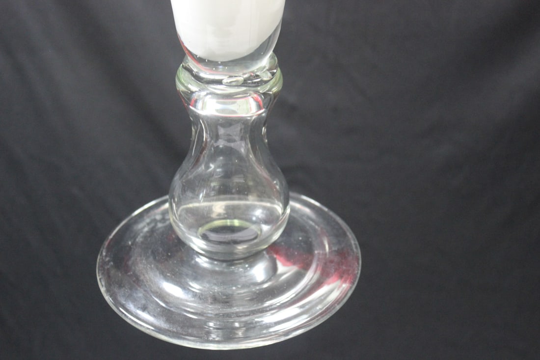 A Large Glass Trumpet Vase - 6