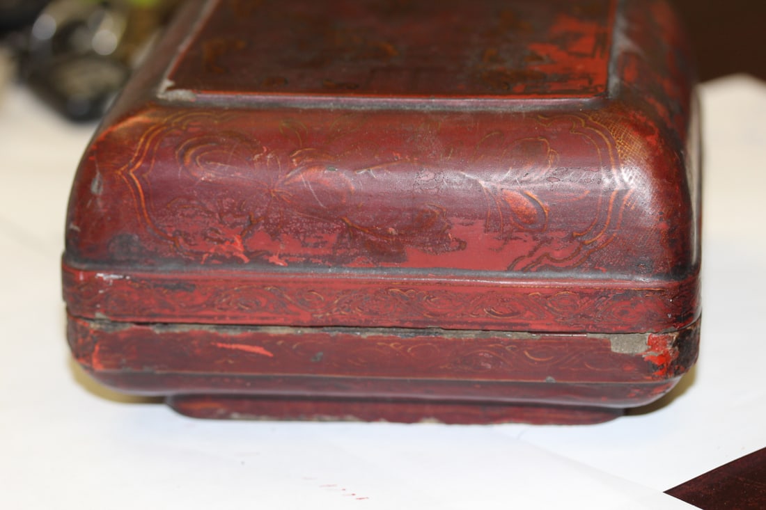 An Antique Chinese Lacquer Box - 14