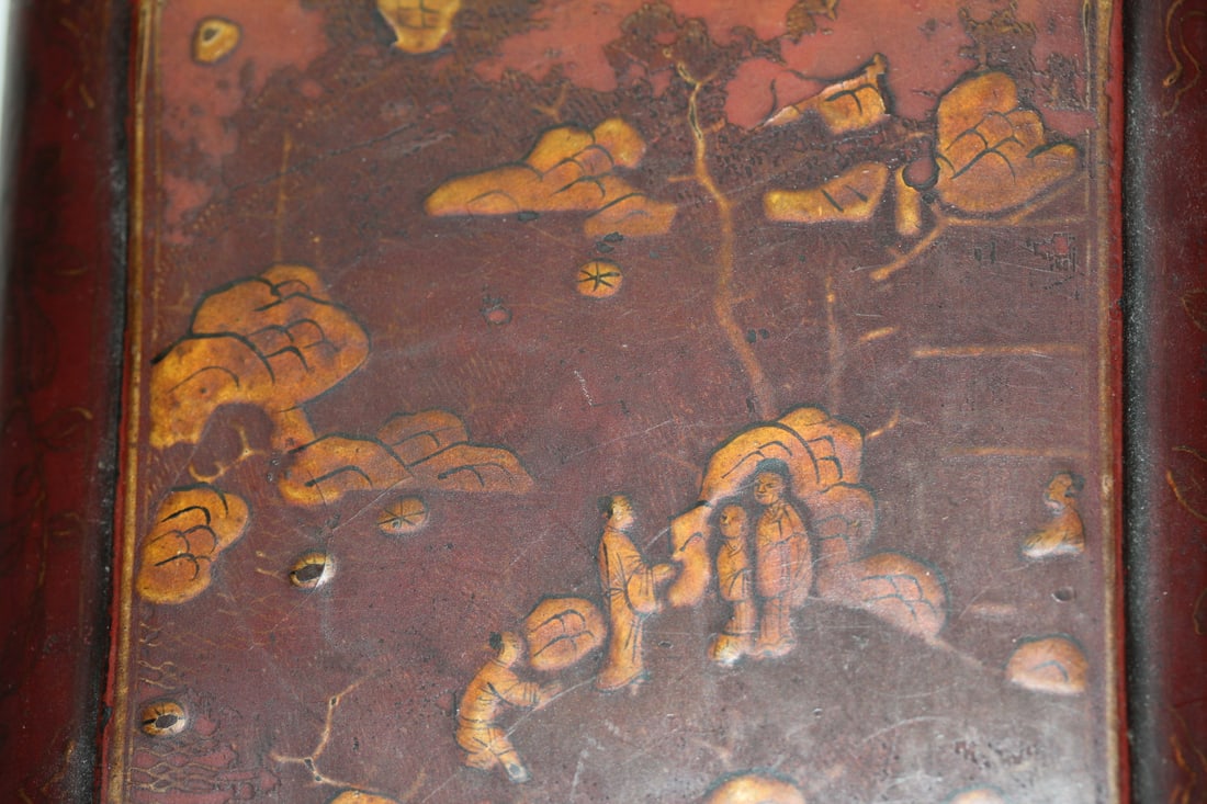 An Antique Chinese Lacquer Box - 7
