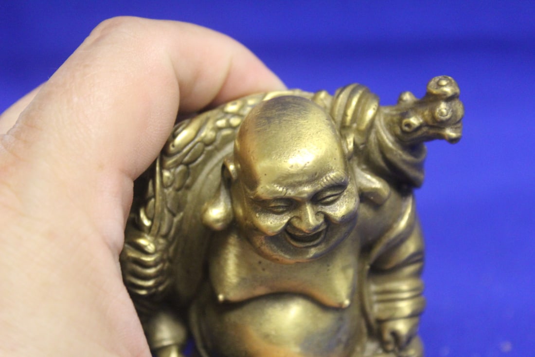Metal Laughing Buddha - 6