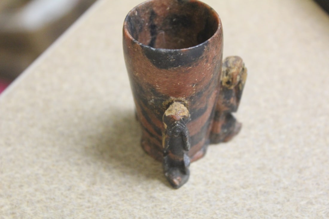 Antique Chinese Soapstone Toothpick Holder - 2