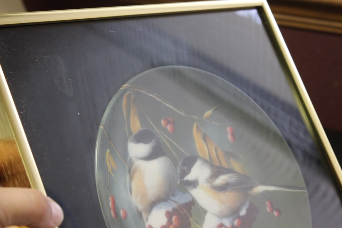 A Framed Collectors Plate by Kevin Daniel: With COA - 12 1/4" x 12 1/4"