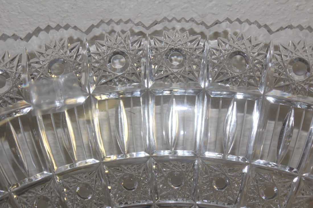 Beautiful Cut Glass Center Bowl - 2
